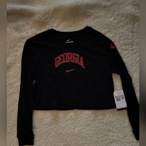 Nike women Georgia crop top long-sleeve
